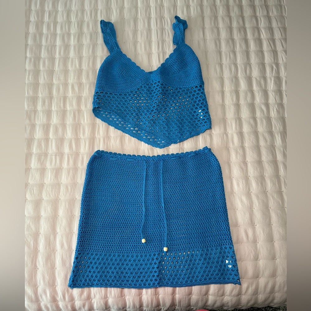 Blue Crochet Set